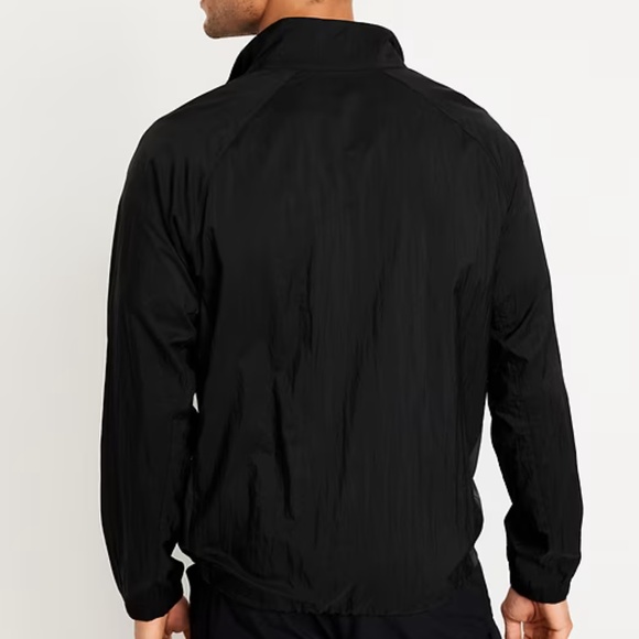 NEW Black  Lightweight Pull Over Quarter Zip Jacket Windbreaker light Ta… - Picture 8 of 17